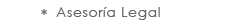 Asesor&iacute;a Legal